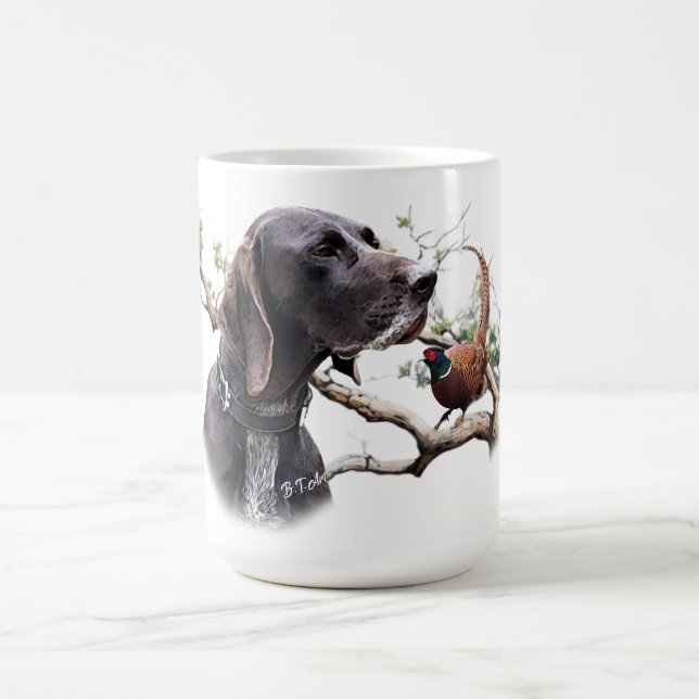 Mug GSP Hunting Art – Precision, Passion, and Pheasant (Centre)