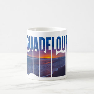 Mug Guadeloupe: Coucher de Soleil Tropical des Caraïbe