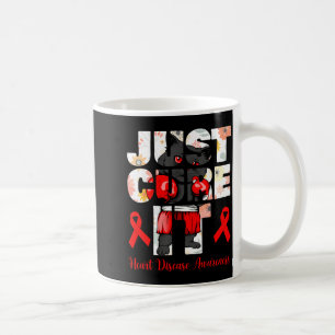 Mug Guérir simplement la maladie cardiaque Black Cat B