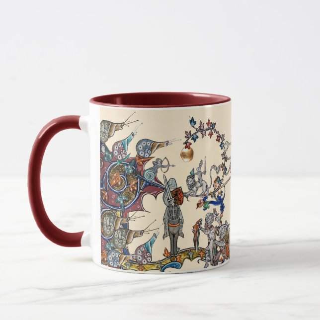 MUG GUERRE BESTIAIRE MÉDIÉVALE, CHEVALIERS, ESPACES GÉ (Gauche)