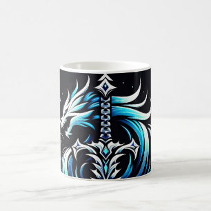 Mug Guerrier de fantaisie Épée de dragon mystique Flam