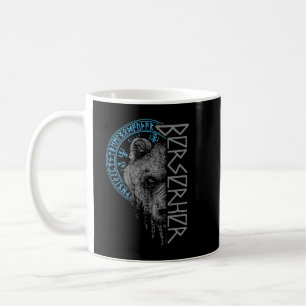 Mug Guerrier Ours Berserk Odin Runes Boussole Nordique