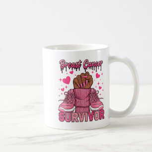 Mug Guerrière de sensibilisation au cancer du sein Fem
