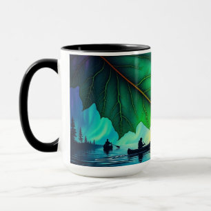 Mug Guidage de rivière en canot aurore érable Bleu