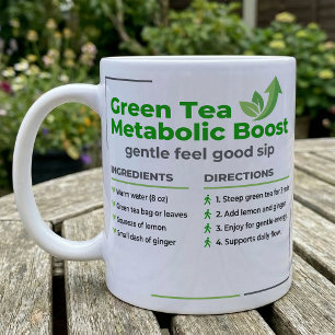 Mug Guide d'infusion de thé vert au citron et au ginge