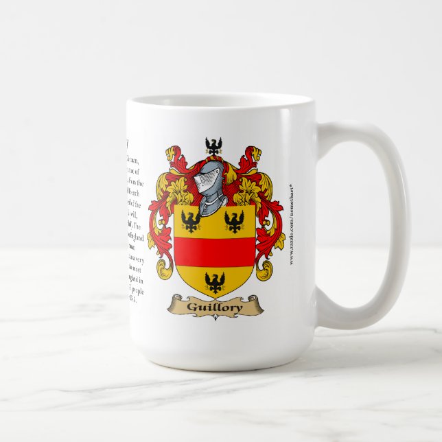 Mug Guillory, l'origine, la signification et la crête (Droite)