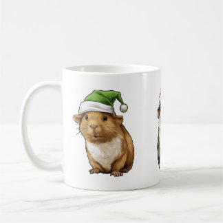Mug Guinée porc mignonne à Noël Vibes Noël Père Noël