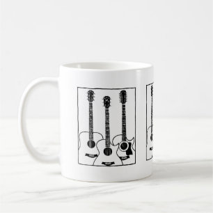 Mug guitare acoustique simple