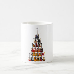 Mug Guitare Arbre de Noël Musique Rock Light