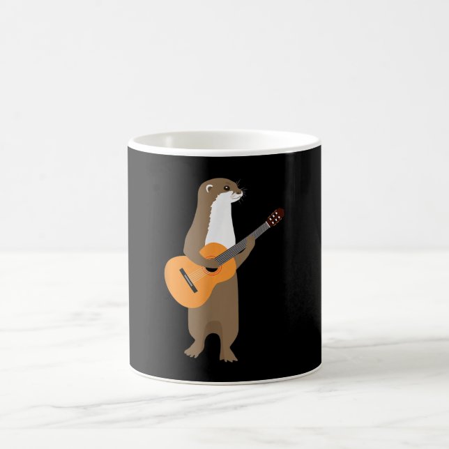 Mug Guitare Otter Animal Kids Guitariste Art Out (Centre)