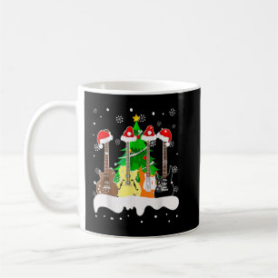 Mug Guitare Père Noël Arbre De Noël De Neige Pour Les