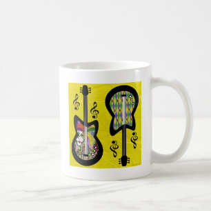 Mug Guitares colorées Mardi Gras