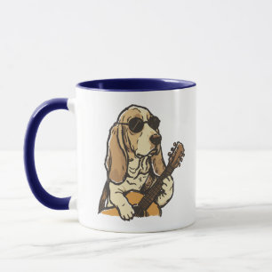 Mug Guitariste Beagle Hippy – Chien Musicien Drôle de