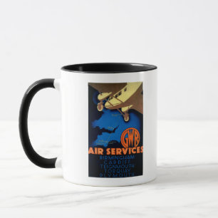 Mug GWR Air Services Poster Vintage Europe