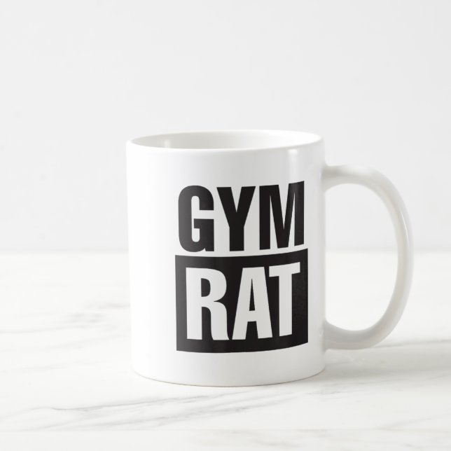 Mug Gym Rat - Workout - Hustle - Fitness - Motivation  (Droite)