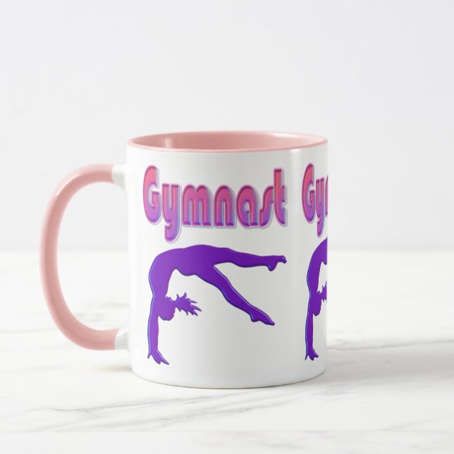 Mug Gymnaste Power Tumbling Purple Metallen (Gauche)