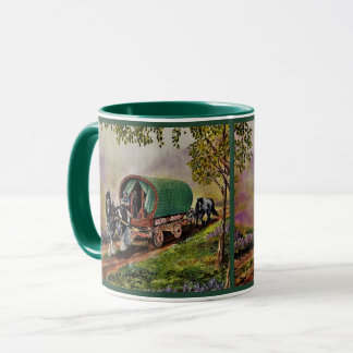 Mug Gypsy Vanner cheval irlandais Caravan wagon vert