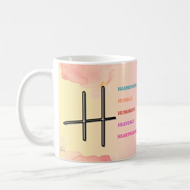Mug "H" initial (11oz) (Gauche)