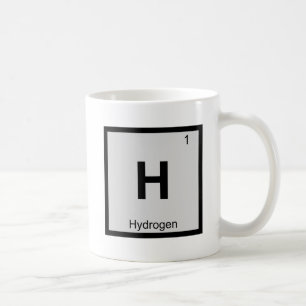 Mug H - Symbole de tableau périodique de la chimie de 