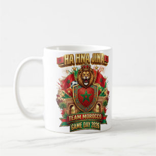 Mug 🇲🇦 HA HNA JINA Équipe Maroc Jour de Match 2026