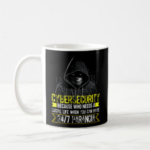 Mug Hacker Blanc Pour Le Cyber-Guerrier Et Hacker Éthi