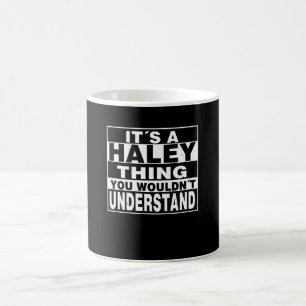 Mug HALEY Nom de famille Cadeau personnalisé