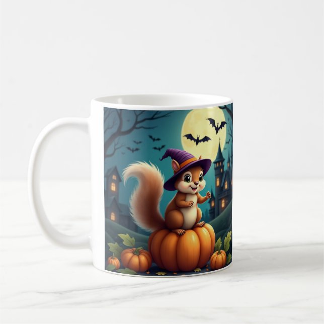 Mug Halloween à lapin éffrayant - Conception simpl (Gauche)