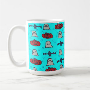 Mug Halloween amusant Imprimer en bleu