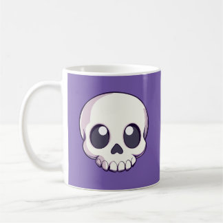 Mug Halloween au crâne de caricature mignon