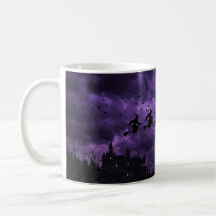 Mug Halloween avec Lune et Sorcière