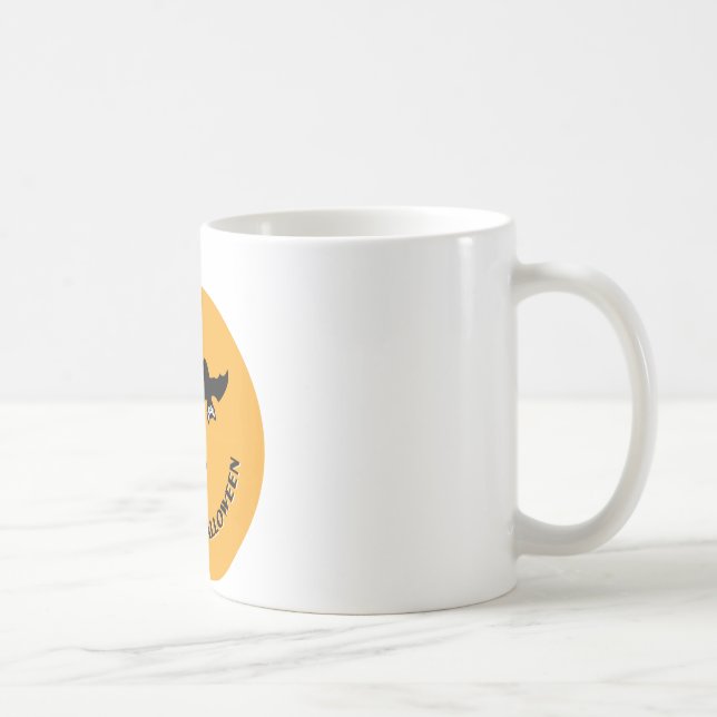 Mug Halloween Bats Orange (Droite)