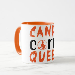 Mug Halloween Candy Corn Queen sorcière