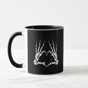 Mug Halloween classique à la main de squelette