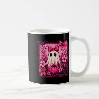 Mug Halloween Coquette Arc Mignon Fantôme Floral Fille