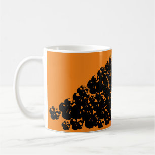 Mug Halloween crânes effrayants empiler noir orange