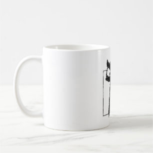Mug Halloween de baseball de chat noir
