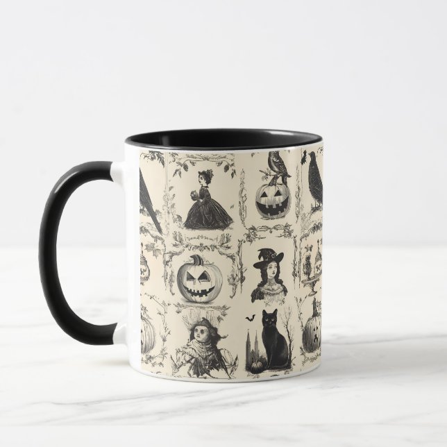 Mug Halloween de l'époque victorienne vintage (Gauche)
