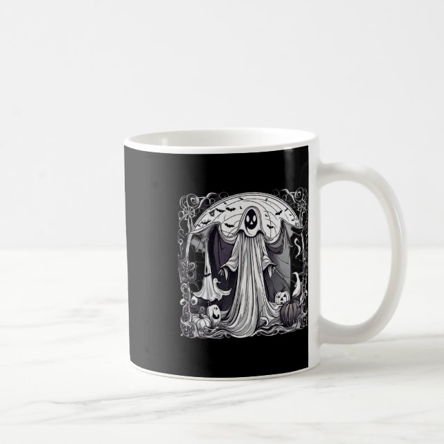 Mug Halloween fantôme Éffrayant effraction cimetière I (Droite)