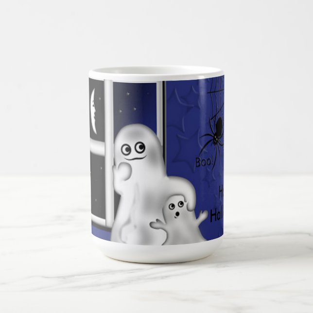 Mug Halloween/Fantôme et Lune (Centre)