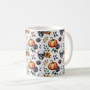 Mug Halloween florale d'automne