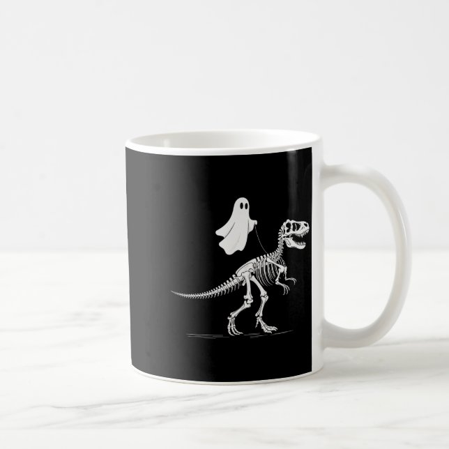 Mug Halloween Ghost Walking Dinosaur Skeleton T Rex Fu (Droite)