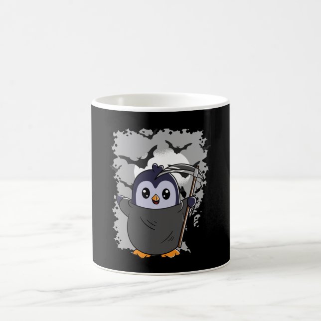 Mug Halloween Halloween Penguin Grim Reaper (Centre)