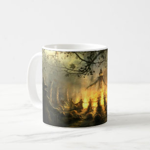 Mug Halloween Haunted Éffrayant Scarecrow réunion