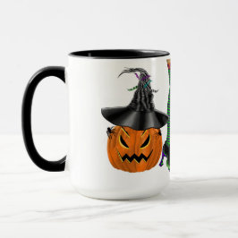 Mug Halloween jambes sorcières et chaussures, Si Les C