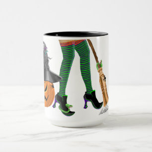 Mug Halloween jambes sorcières et chaussures, Si Les C