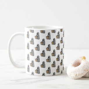 Mug Halloween, Jolie Gris Fantôme, Trick Ou Treat, Boo