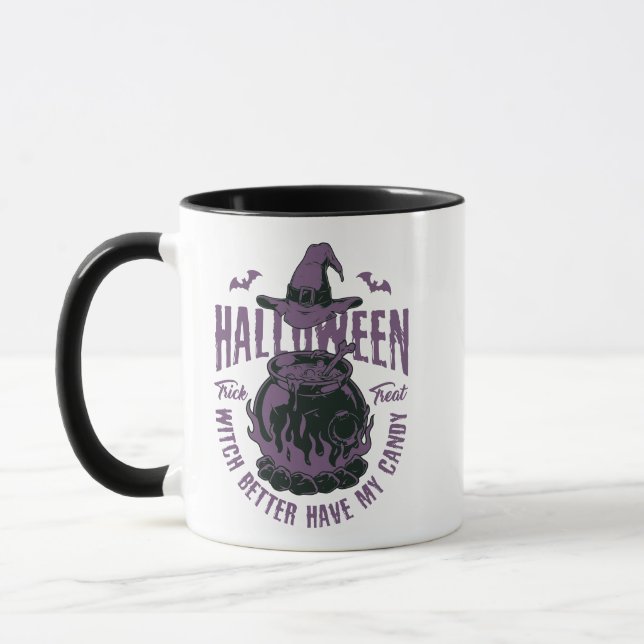 Mug Halloween - "La sorcière ferait mieux d'avoir mon  (Gauche)
