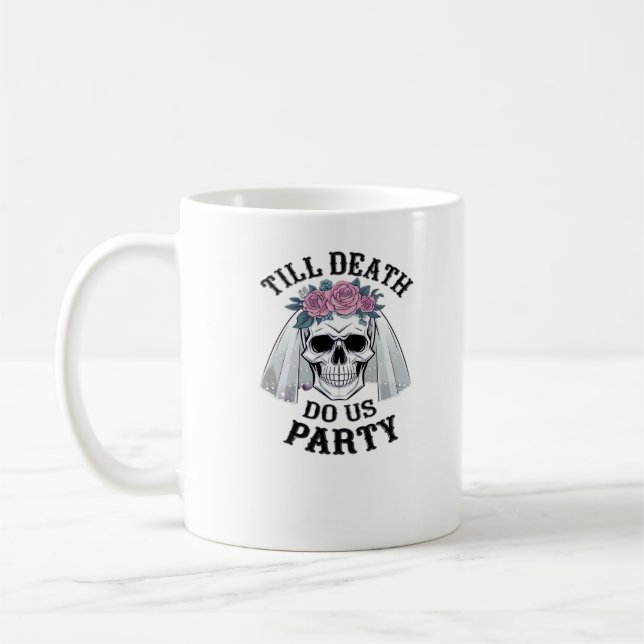 Mug Halloween Mariage Éffrayant - Jusqu'à la mort Do U (Gauche)