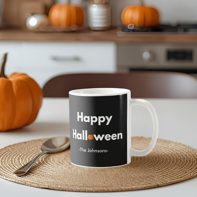 Mug Halloween minimaliste moderne - Personnalisé (Créateur téléchargé)