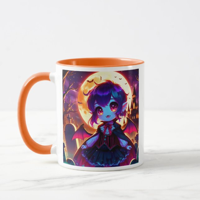 Mug Halloween - Moonlit chibi vampire (Gauche)